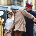 06.08.2017 Kielce. Rekonstrukcja pod Hotelem Bristol. / Marzena Mąkosa - Radio Kielce / Pod hotelem Bristol odtworzono potyczkę z 1914 roku