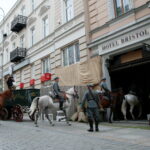 06.08.2017 Kielce. Rekonstrukcja pod Hotelem Bristol. / Marzena Mąkosa - Radio Kielce / Pod hotelem Bristol odtworzono potyczkę z 1914 roku