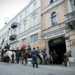 06.08.2017 Kielce. Rekonstrukcja pod Hotelem Bristol. / Marzena Mąkosa - Radio Kielce / Pod hotelem Bristol odtworzono potyczkę z 1914 roku