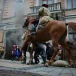 06.08.2017 Kielce. Rekonstrukcja pod Hotelem Bristol. / Marzena Mąkosa - Radio Kielce / Pod hotelem Bristol odtworzono potyczkę z 1914 roku