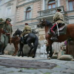 06.08.2017 Kielce. Rekonstrukcja pod Hotelem Bristol. / Marzena Mąkosa - Radio Kielce / Pod hotelem Bristol odtworzono potyczkę z 1914 roku