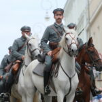 06.08.2017 Kielce. Rekonstrukcja pod Hotelem Bristol. / Marzena Mąkosa - Radio Kielce / Pod hotelem Bristol odtworzono potyczkę z 1914 roku