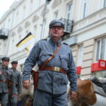 06.08.2017 Kielce. Rekonstrukcja pod Hotelem Bristol. / Marzena Mąkosa - Radio Kielce / Pod hotelem Bristol odtworzono potyczkę z 1914 roku