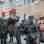 06.08.2017 Kielce. Rekonstrukcja pod Hotelem Bristol. / Marzena Mąkosa - Radio Kielce / Pod hotelem Bristol odtworzono potyczkę z 1914 roku