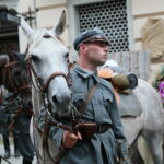 06.08.2017 Kielce. Rekonstrukcja pod Hotelem Bristol. / Marzena Mąkosa - Radio Kielce / Pod hotelem Bristol odtworzono potyczkę z 1914 roku