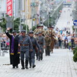 06.08.2017 Kielce. Rekonstrukcja pod Hotelem Bristol. / Marzena Mąkosa - Radio Kielce / Pod hotelem Bristol odtworzono potyczkę z 1914 roku