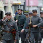 06.08.2017 Kielce. Rekonstrukcja pod Hotelem Bristol. / Marzena Mąkosa - Radio Kielce / Pod hotelem Bristol odtworzono potyczkę z 1914 roku