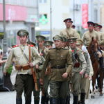 06.08.2017 Kielce. Rekonstrukcja pod Hotelem Bristol. / Marzena Mąkosa - Radio Kielce / Pod hotelem Bristol odtworzono potyczkę z 1914 roku