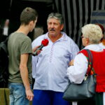 06.08.2017 Chmielnik. XVIII Powiatowy Przegląd Zespołów Folklorystycznych. / Marzena Mąkosa - Radio Kielce / Wywiad z uczestnikiem konkursu.