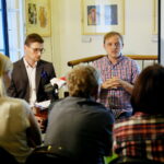 09.08.2017 Kielce. Konferencja prasowa w Teatrze Lalki i Aktora "Kubuś". / Marzena Mąkosa - Radio Kielce / Karol Gadowski i Robert Drobniuch