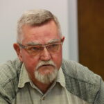 09.08.2017 Kielce. Protest personelu i pacjentów PAKS ze Starachowic przed NFZ w Kielcach. / Marzena Mąkosa - Radio Kielce / pacjent - Zenon Krzeszewski