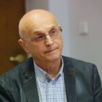 09.08.2017 Kielce. Protest personelu i pacjentów PAKS ze Starachowic przed NFZ w Kielcach. / Marzena Mąkosa - Radio Kielce / pacjent - Marian Gęborek