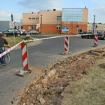 09.08.2017 Kielce. Świętokrzyskie Centrum Onkologii. Remont parkingu. / Marzena Mąkosa - Radio Kielce / Remont parkingu