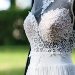 09.08.2017 Kielce. Stacja: Wakacje! Suknie ślubne w ogródku Radio Kielce. / Marzena Mąkosa - Radio Kielce / Suknia ślubna