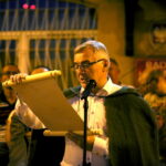 11.08.2017 Nowa Słupia. Wicewojewoda świętokrzyski - Andrzej Bętkowski / Marzena Mąkosa - Radio Kielce / Nowa Słupia. Uroczysty Korowód z Pochodniami z okazji 51. Dymarek Świętokrzyskich.