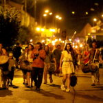 11.08.2017 Nowa Słupia. Uczestnicy Korowodu / Marzena Mąkosa - Radio Kielce / Nowa Słupia. Uroczysty Korowód z Pochodniami z okazji 51. Dymarek Świętokrzyskich.