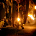 11.08.2017 Nowa Słupia. Płonące pochodnie / Marzena Mąkosa - Radio Kielce / Nowa Słupia. Uroczysty Korowód z Pochodniami z okazji 51. Dymarek Świętokrzyskich.