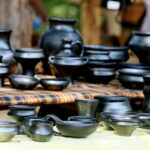 12.08.2017 Nowa Słupia. Naczynia z gliny / Marzena Mąkosa - Radio Kielce / 51. Dymarki w Centrum Kulturowo - Archeologicznym.