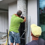 14.08.2017 Kielce. Remont elewacji / Marzena Mąkosa - Radio Kielce / Remont w KCK. Zakończy modernizację obiektu