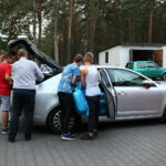 14.08.2017 Kaczyn. Tornistry, które mają być rozdane dzieciom / Marzena Mąkosa - Radio Kielce / Tornister Pełen Uśmiechów 2017