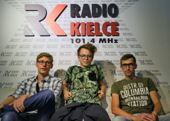 16.08.2017 Kielce. Pokolenie M. Na zdjęciu : Mateusz Kaczmarczyk, Krzysztof Komar - Essex i Michał Kita / Marzena Mąkosa - Radio Kielce / Pokolenie M. Na zdjęciu : Mateusz Kaczmarczyk, Krzysztof Komar - Essex i Michał Kita