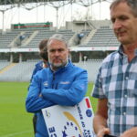 17.08.2017 Kielce. ACES Europe na stadionie Kolporter Arena. / Marzena Mąkosa - Radio Kielce /  Członek komisji ACES Europe - Hugo Alonso