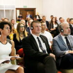 17.08.2017 Kielce. Prezentacja kandydatury miasta Kielce do tytułu Europejskiego Miasta Sportu / Marzena Mąkosa - Radio Kielce / Przedstawiciele ACES Europe: Andrea Palanska,  Lukas Vorel-Adams, Hugo Alonso