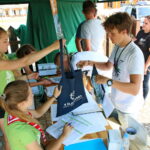 18.08.2017 Tokarnia. V Zlot Kadry Związku Harcerstwa Polskiego. / Marzena Mąkosa - Radio Kielce / Rejestracja uczestników V Zlotu Kadry Związku Harcerstwa Polskiego.