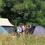 18.08.2017 Tokarnia. V Zlot Kadry Związku Harcerstwa Polskiego. / Marzena Mąkosa - Radio Kielce / Obóz uczestników Zlotu