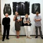 25.08.2017 Kielce. BWA. Wernisaż wystaw : „Geo.grafia sztuki”, „Całość w myślach podzielnych”, "TRANSlacje" / Marzena Mąkosa - Radio Kielce / Jerzy Grochocki, Stanisława Zacharko-Łagowska, Teresa Anna Ślusarek, Rafał Urbański