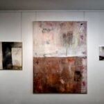 25.08.2017 Kielce. BWA. Wernisaż wystawy "TRANSlacje" / Marzena Mąkosa - Radio Kielce / Małgorzata Bielecka. Zestaw prac do projektu "TRANSlacje" - malarstwo