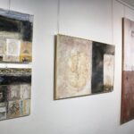 25.08.2017 Kielce. BWA. Wernisaż wystawy "TRANSlacje" / Marzena Mąkosa - Radio Kielce / Małgorzata Bielecka. Zestaw prac do projektu "TRANSlacje" - malarstwo