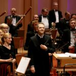 25.08.2017 Kielce. Muzyka Srebrnego Ekranu. / Marzena Mąkosa - Radio Kielce / Dyrygent Orkiestry Symfonicznej FŚ – Jacek Rogala