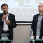 28.08.2017 Kielce. Przystanek Historia. Spotkanie „Nie oddamy sierpnia: 1980-1982”. / Marzena Mąkosa - Radio Kielce / Leszek Bukowski i Andrzej Pawlik