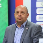 29.08.2017 Kielce. PSS "Społem" tytularnym sponsorem kieleckich siatkarzy / Marzena Mąkosa - Radio Kielce / Jacek Sęk - Wiceprezes Polskiego Związku Piłki Siatkowej