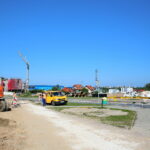 30.08.2017 Kielce. Awaria wodociągu na rondzie Czwartaków. / Marzena Mąkosa - Radio Kielce / Awaria wodociągu na rondzie Czwartaków w Kielcach