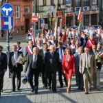 31.08.2017 Kielce. Święto Wolności i Solidarności. / Marzena Mąkosa - Radio Kielce / Uroczysty przemarsz po odsłonięciu tablicy