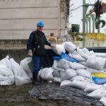 Maj 2010. Połaniec.  Elektrownia. Powódź. / Elektrownia Połaniec