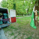 09.08.2017 Przemarsz pielgrzymki. / Włodzimierz Batóg - Radio Kielce / Pielgrzymka