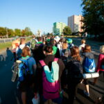 09.08.2017 Przemarsz pielgrzymki. / Włodzimierz Batóg - Radio Kielce / Pielgrzymka