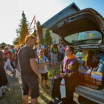 09.08.2017 Przemarsz pielgrzymki. / Włodzimierz Batóg - Radio Kielce / Pielgrzymka