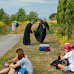 09.08.2017 Przemarsz pielgrzymki. / Włodzimierz Batóg - Radio Kielce / Pielgrzymka