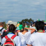 09.08.2017 Przemarsz pielgrzymki. / Włodzimierz Batóg - Radio Kielce / Pielgrzymka