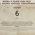 06.09.2017. Kartka z powstańczego kalendarza / Muzeum Powstania Warszawskiego / 06.09. Kartka z powstańczego kalendarza