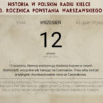 Powstanie Warszawskie. Kartka z kalendarza - 12 września / Muzeum Powstania Warszawskiego