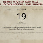 Powstanie Warszawskie. Kartka z powstańczego kalendarza - 19 września 1944 / Muzeum Powstania Warszawskiego