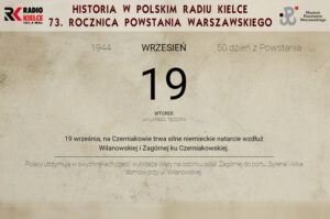 Powstanie Warszawskie. Kartka z powstańczego kalendarza - 19 września 1944 / Muzeum Powstania Warszawskiego