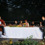 01.09.2017 Kielce. Przygotowania do spektaklu "Wesele" Stanisława Wyspiańskiego. / Marzena Mąkosa - Radio Kielce / Próba generalna w ogródku Radio Kielce