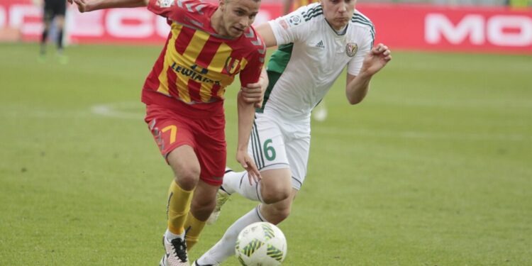 16.04.2016. Korona Kielce - Śląsk Wrocław. Marcin Cebula / Jarosław Kubalski  / Radio Kielce