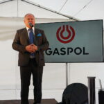 Pawłowice k. Sędziszowa. Wmurowanie kamienia węgielnego pod terminal gazowy firmy Gaspol S.A. Prezes Gaspolu Sylwester Śmigiel / Ewa Pociejowska-Gawęda / Radio Kielce